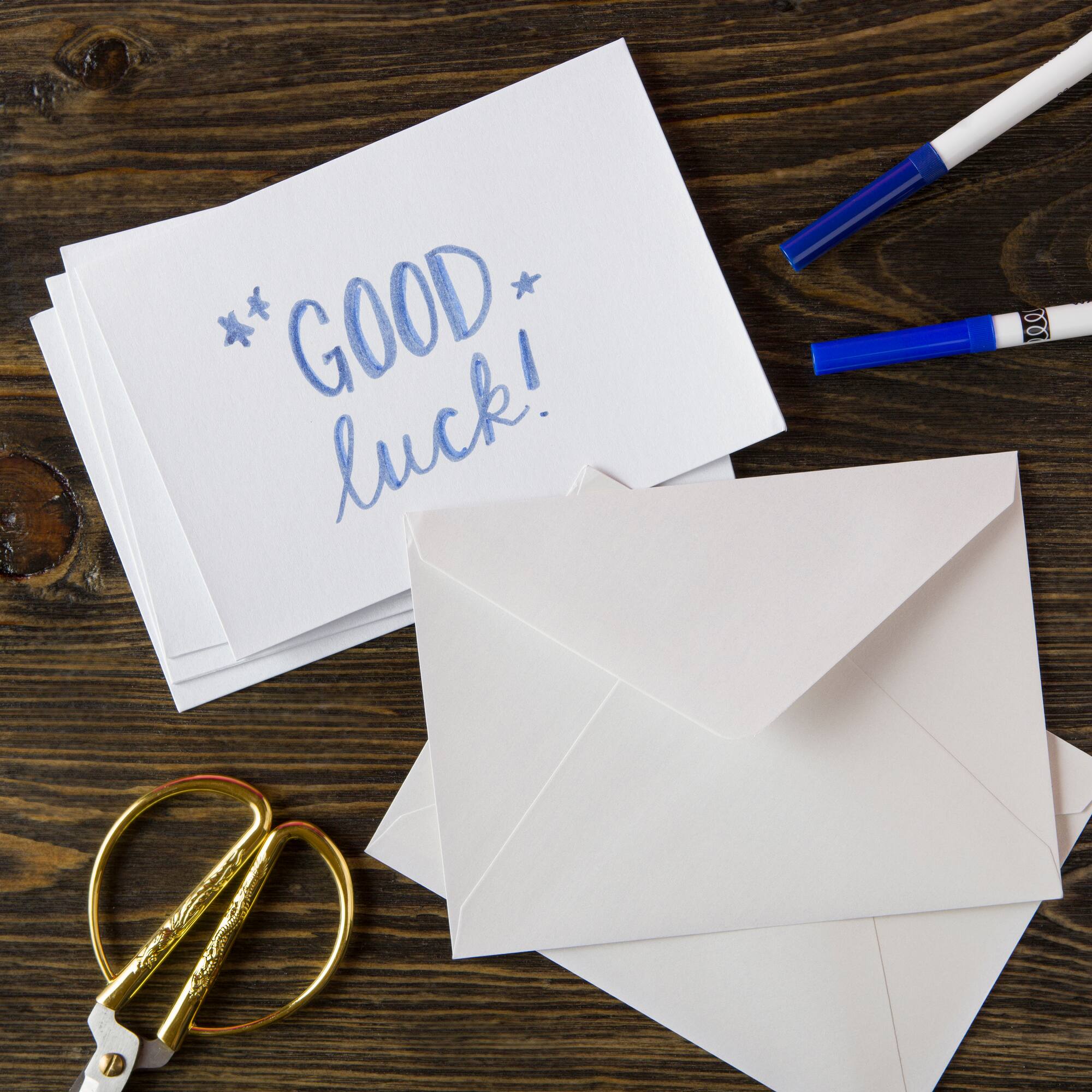 White Shimmer Card & Envelope Sets by Recollections™, 5" x 7"